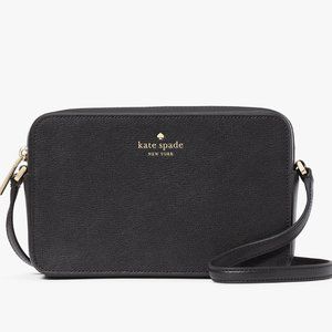 New Kate Spade Sienna Crossbody bag Leather Black